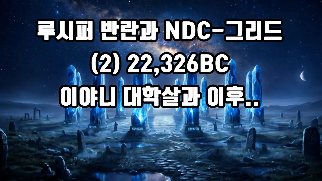 (2001.04) 루시퍼 반란과 NDC-그리드 (2) 22,326BC 이야니 대학살과 이후..